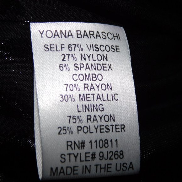 Yoana Baraschi Womens L Black Sparkle Detail Blazer - Picture 5 of 15